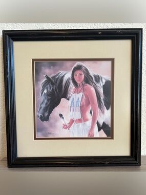 Native American Art - "Desert Dawn" by Maija (Framed)